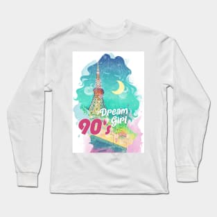 90's Dream Girl (Lines version) Long Sleeve T-Shirt